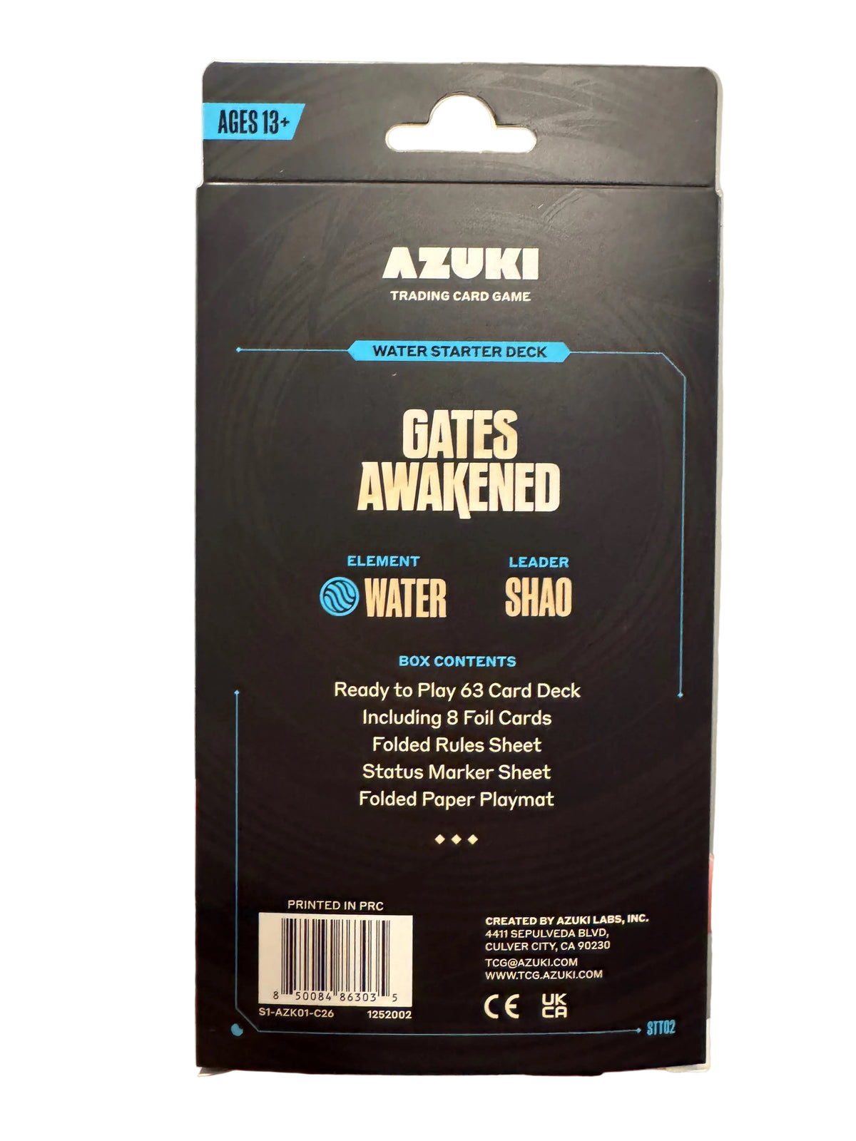 Azuki Gates Awakened - Shao Water Starter Deck (STT02)