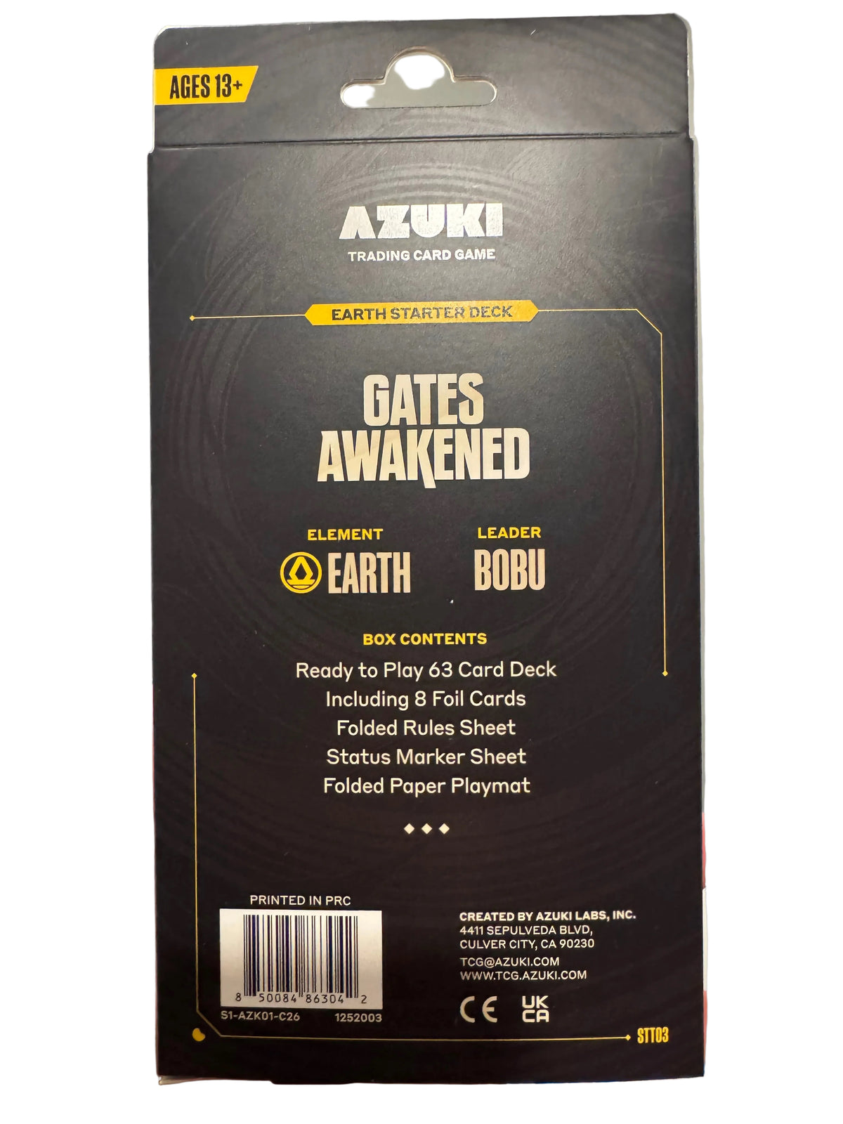 Azuki TCG: Gates Awakened - Bobu Earth Starter Deck (STT03)