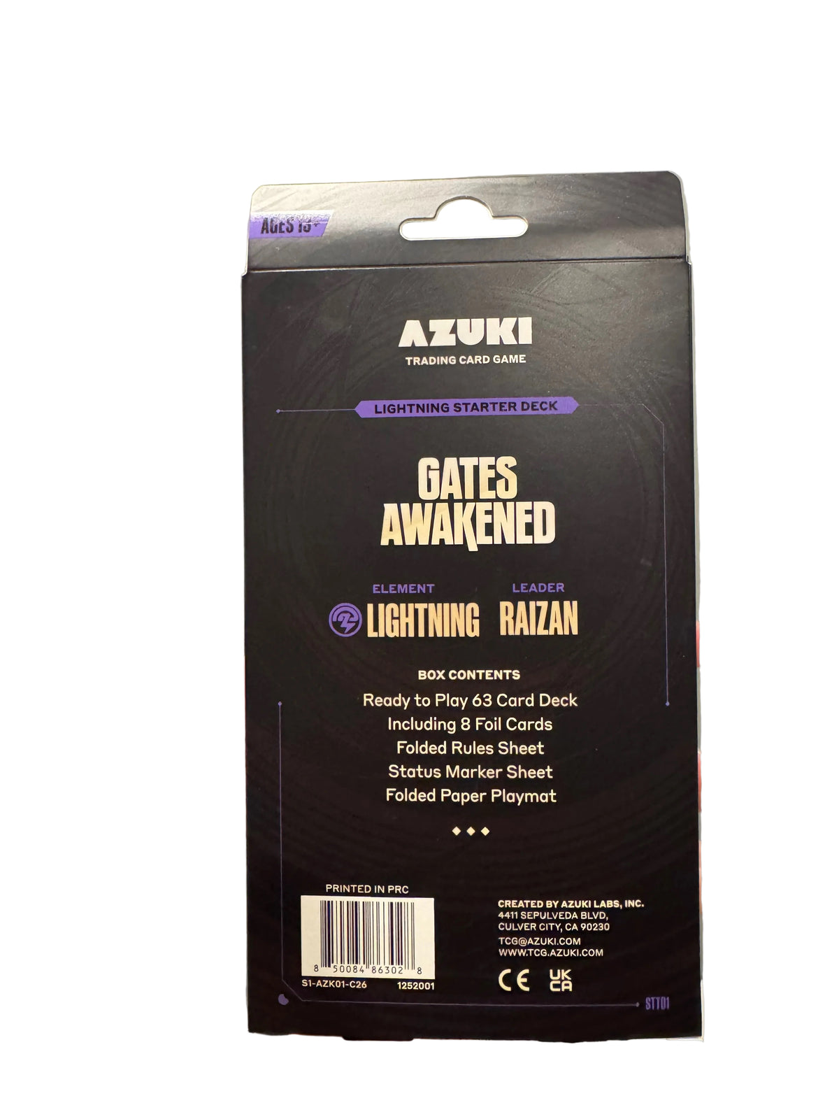 Azuki TCG: Gates Awakened - Raizan Lightning Starter Deck (STT01)